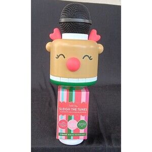Christmas Bluetooth Karaoke Microphone Rudolph Frosty Sing Along Voice Changer